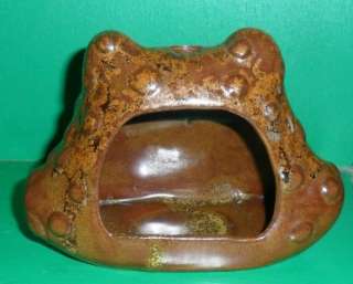 Frog Candleholder Stoneware Frog Candle Holder  