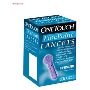  Lancets One Touch Fine (100/box)   Lifescan 020 046 