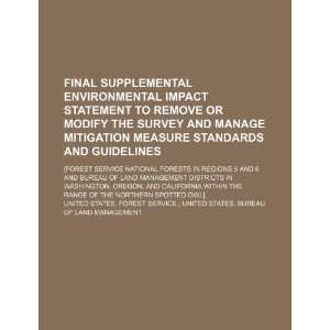 Final supplemental environmental impact statement to remove or modify 
