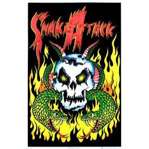  Snake Attack Blacklight Poster Print, 22x34