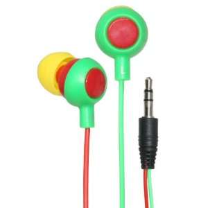  iHip Big Swell Earphones (Green/Red)