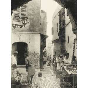  Narrow Street in the Kasbah, Algiers, Algeria Stretched 