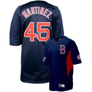   Red Sox #45 Pedro Martinez Navy Walk off Jersey