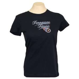  Tennessee Titans Womens Underline Logo Fashion T Shirt 