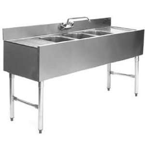  Eagle Group B5 3 L 24 Underbar Sink 3 Compartments Left 