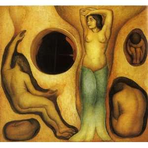  Hand Made Oil Reproduction   Diego Rivera   24 x 22 inches 