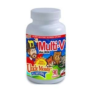 Uncle Moishy Multi V Plus Iron Chewable Multi Vitamins & Minerals 