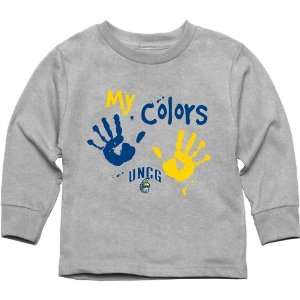  UNCG Spartans Toddler My Colors Long Sleeve T Shirt   Ash 