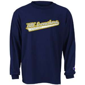  Champion UNCG Spartans Navy Youth Classic Long Sleeve T 