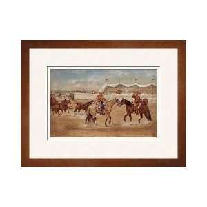  The Arrival Of The Boss At The Rodeo Framed Giclee Print 