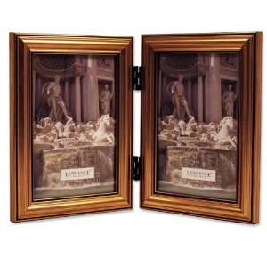  Lawrence Frames Antique Gold Wood Double 4x6 Picture Frame 