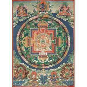  Thanka Print (Acid Free Paper) Mandala of Green Tara 