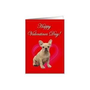  Happy Valentines French Bulldog puppy Card Health 