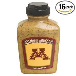Tailgate Mustard University Of Minnesota, 9 Ounce Jars (Pack of 16)