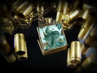   Caterpillar Alice in Wonderland Antique Bronze Pendant Necklace 084 SB
