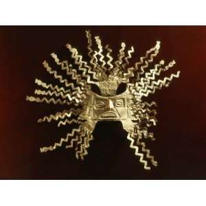 Sun God Mask, Gold, La Tolita Culture 500 BC   500 AD Photographic 