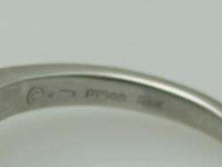 Platinum & 18K .75ct Oval Baguette Round Diamond Engagement Ring 