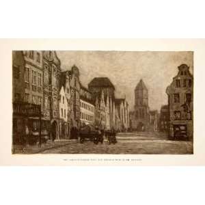   Tower Augsburg Germany OLynch   Orig. Photolithograph