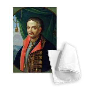 Portrait of Ivan Mazepa, hetman of the   Tea Towel 100% Cotton 