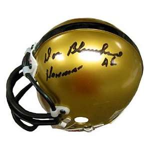 Doc Blanchard Autographed / Signed Army Mini Helmet 