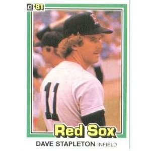  1981 Donruss # 544 Dave Stapleton Boston Red Sox Baseball 