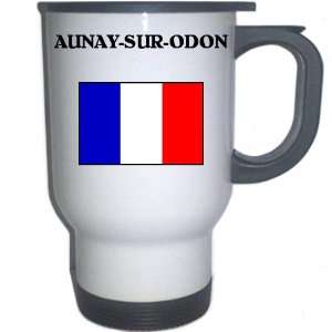  France   AUNAY SUR ODON White Stainless Steel Mug 