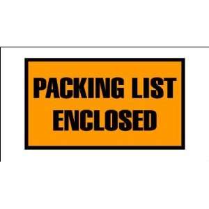  5 1/2 x 10 Orange Packing List Enclosed Envelopes 
