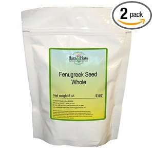 Alternative Health & Herbs Remedies Fenugreek Seed Whole, 8 Ounce Bags 