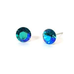  Blue Zircon Aurore Boreale Diamond Cut Swarovski Austrian 