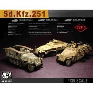  SdKfz 251/21 Ausf C, 251/7 Ausf D & 251/1 Ausf D 