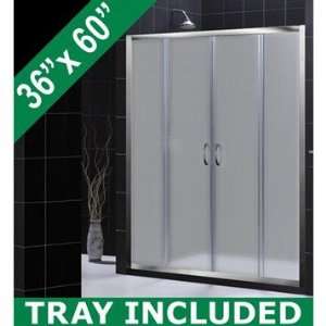 Bath Authority DreamLine Visions Frosted Shower Door & Tray Kit (36 