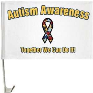  Autism Flag Custom One Sided Driver Side Car Flag Patio 