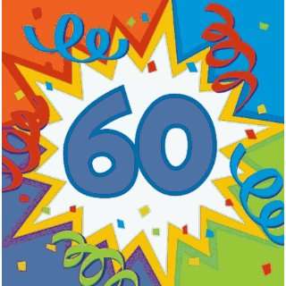  Birthday Blast 60th Birthday Luncheon Napkins 16 per Pack 