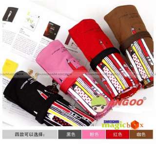 Pencil Design Large Space Pen Case Cosmetic Makeup Bag  