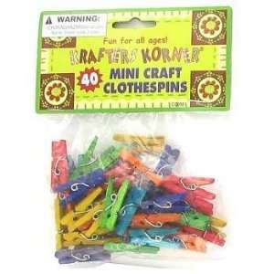  Mini Craft Clothespins Case Pack 48 