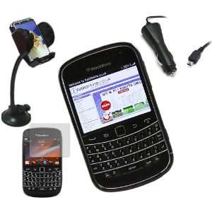   Car Charger, In Car Suction Windscreen Holder For BlackBerry 9900 Bold