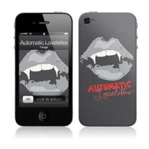   MS ALL10133 iPhone 4  Automatic Loveletter  Fangs Skin Electronics