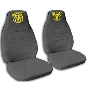  2 Charcoal Robot seat covers for a 2006 to 2011 Chevrolet 