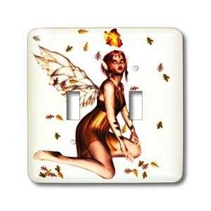 Renderly Yours Fairies   Autumn Fairy With Butterfly   Light Switch 