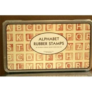  Alphabet Rubber Stamp Set 26 Block Letters Tin Explore 