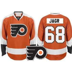   #68 Jaromir Jagr Orange Hockey Jersey SIZE 54/XXL (ALL are Sewn On