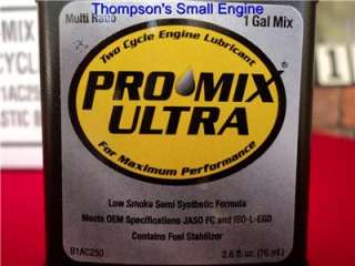 12  ProMix 2 cycle oil semi synthetic 1 gallon Mix 2.6  