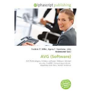  AVG (Software) (9786133612471) Books