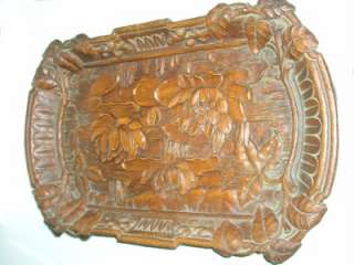 Art Art Nouveau Syroco Wood Tray 1940s  