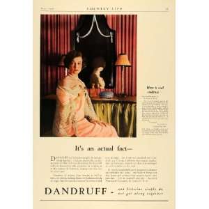   Listerine Shampoo Dandruff   Original Print Ad
