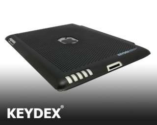 NEW KEYDEX Back Hard Case for iPad 2 work with Smart Cover Ventilation 