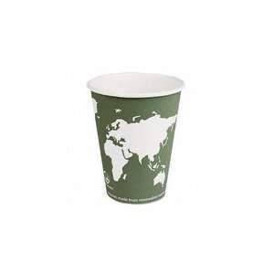  Eco Products Paper Hot Cups, 12 oz., World Design, 1000 