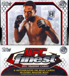 2011 TOPPS UFC FINEST HOBBY   2 BOX LOT  