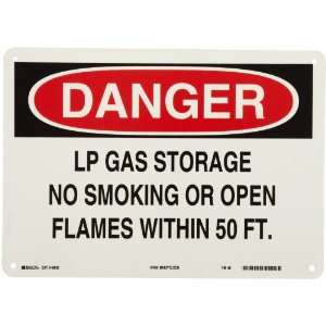   Header Danger, Legend LP Gas Storage No Smoking Or Open Flames