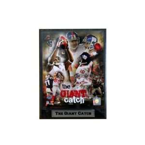   510 FBNYGcatch New York Giants The Giant Catch 9 in. x 12 in. Plaque